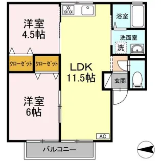 モンセジュールの間取り