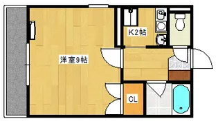第2ヴィラ高精【504号室】の間取り