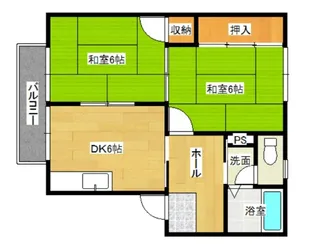 エステートピア戸坂【2階】の間取り