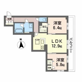 セレーナエルフォ【1階】の間取り