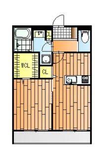 クーアヴァン【1階】の間取り
