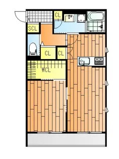 クーアヴァン【1階】の間取り