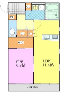 クーアヴァン【303号室】の間取り