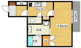トーソクビル【5階】の間取り