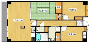 シーブリーズ東原壱番館【10階】の間取り