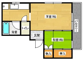 サンライフ旭【301号室】の間取り