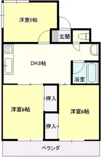 門本マンション【2階】の間取り