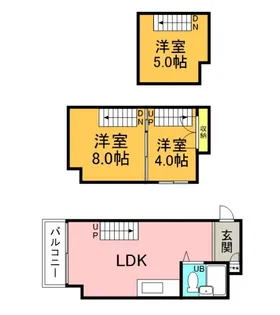 EAST白島【704号室】の間取り