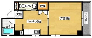 ネストK【401号室】の間取り