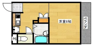 レオパレスシンセー【203号室】の間取り