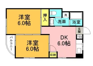 ヴィラブランシュ牛田の間取り