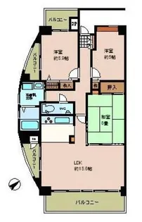 シーブリーズ東原壱番館【801号室】の間取り