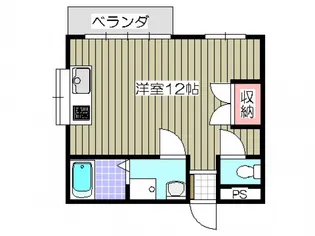 スナコダコーポB棟【2階】の間取り