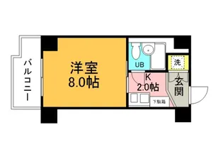 シティコーポ比治山の間取り