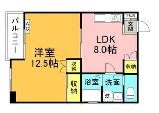 フジウラビル【5階】の間取り