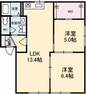 アブニール矢野東の間取り