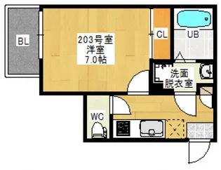 REGALESTCLIO【2階】の間取り