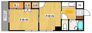 NOBLEアイ【203号室】の間取り
