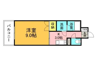 ラフィネ十日市【302号室】の間取り
