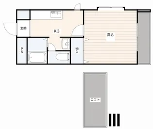 ピアチェーレ【3階】の間取り