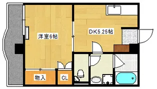 太陽ビル【4階】の間取り
