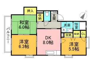 クレール日吉【2階】の間取り
