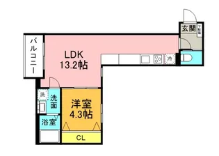 LienCort宇品【2階】の間取り