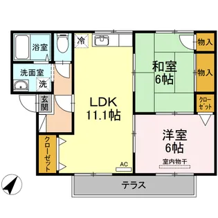 プレジール品川A棟【1階】の間取り