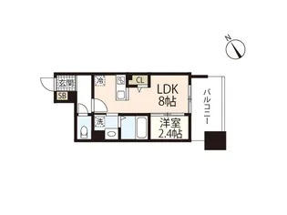 ザリバーフロントレジデンス西広島【6階】の間取り