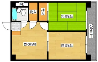 コーポサンシャイン’81【3階】の間取り