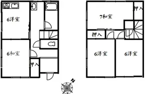 広島県広島市西区高須4丁目【一戸建】の間取り