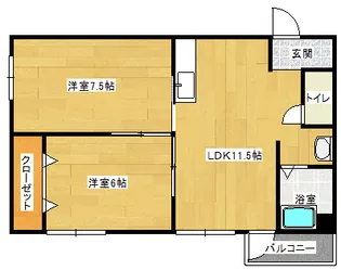 林ビル【102号室】の間取り