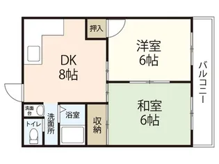 ロイヤルハウス山手【4階】の間取り