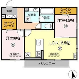 サンコートHIKARI【3階】の間取り