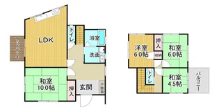広島県広島市東区戸坂山根1丁目【一戸建】の間取り