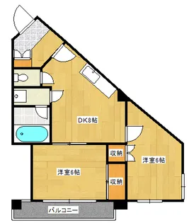 横尾ビル【301号室】の間取り