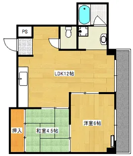 ビレッジ岩崎【7階】の間取り