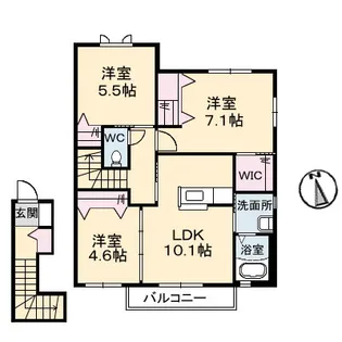 FEERIQUEA棟【2階】の間取り