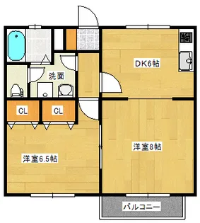 モンディマンシュ【2階】の間取り