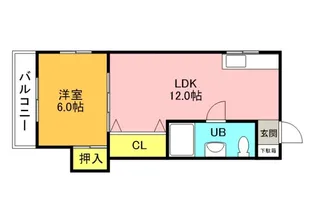 都ビル【303号室】の間取り