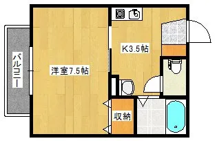 セジュール相田C棟【1階】の間取り