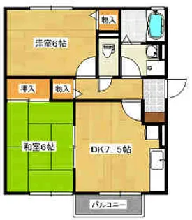 セジュールISHIDAA棟の間取り