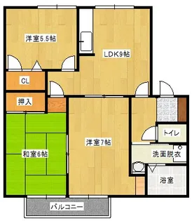 フォーレスISHIDAC棟【2階】の間取り