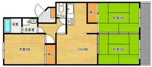 メゾン庚午【204号室】の間取り
