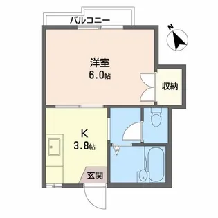 二幸コーポの間取り