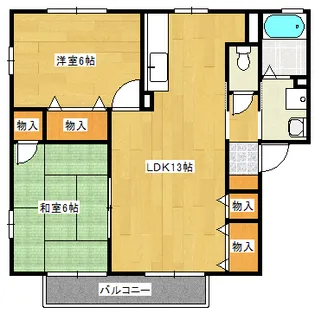 クレストハウスC棟の間取り