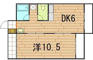 日焼ビル【303号室】の間取り