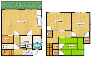 メゾン梶山【1階】の間取り