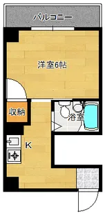 Sビル本川【406号室】の間取り