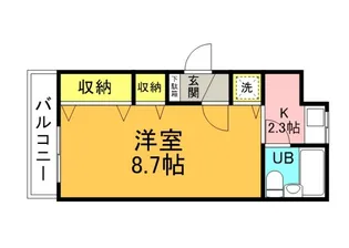 横堀ALLEY【404号室】の間取り